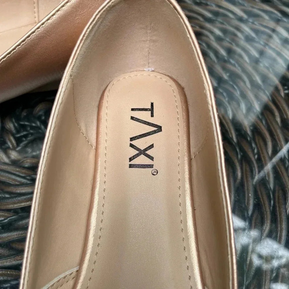 TAXI Alexia Pointed Toe Flats Rose Gold - Picture 9 of 13